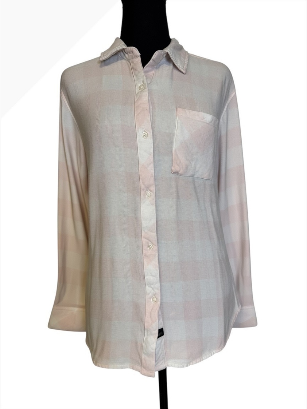 Rails Women's XS Light Pink Rayon Button-Up Shirt